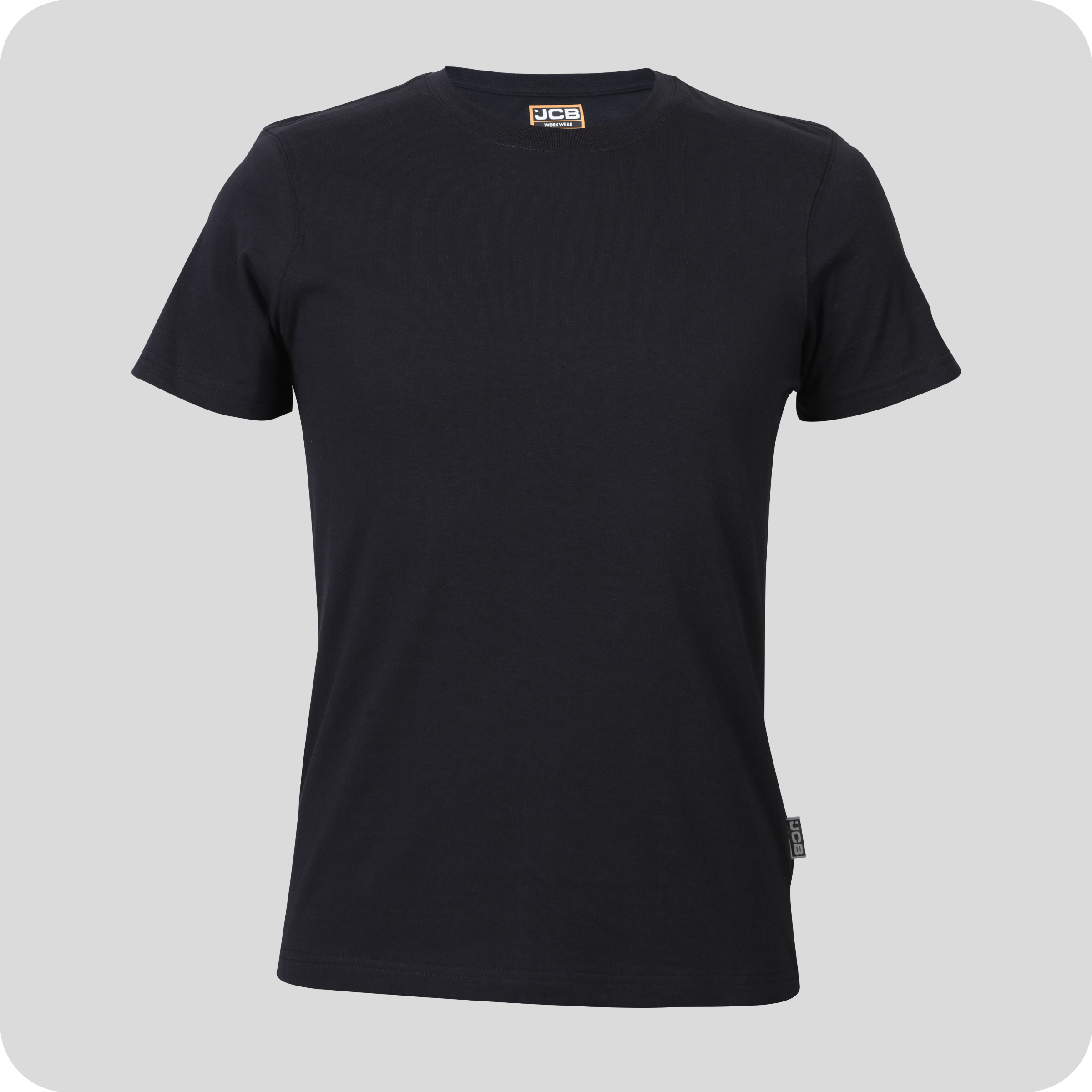 JCB Crew T Shirt Black Front 600x600 1.Jpg