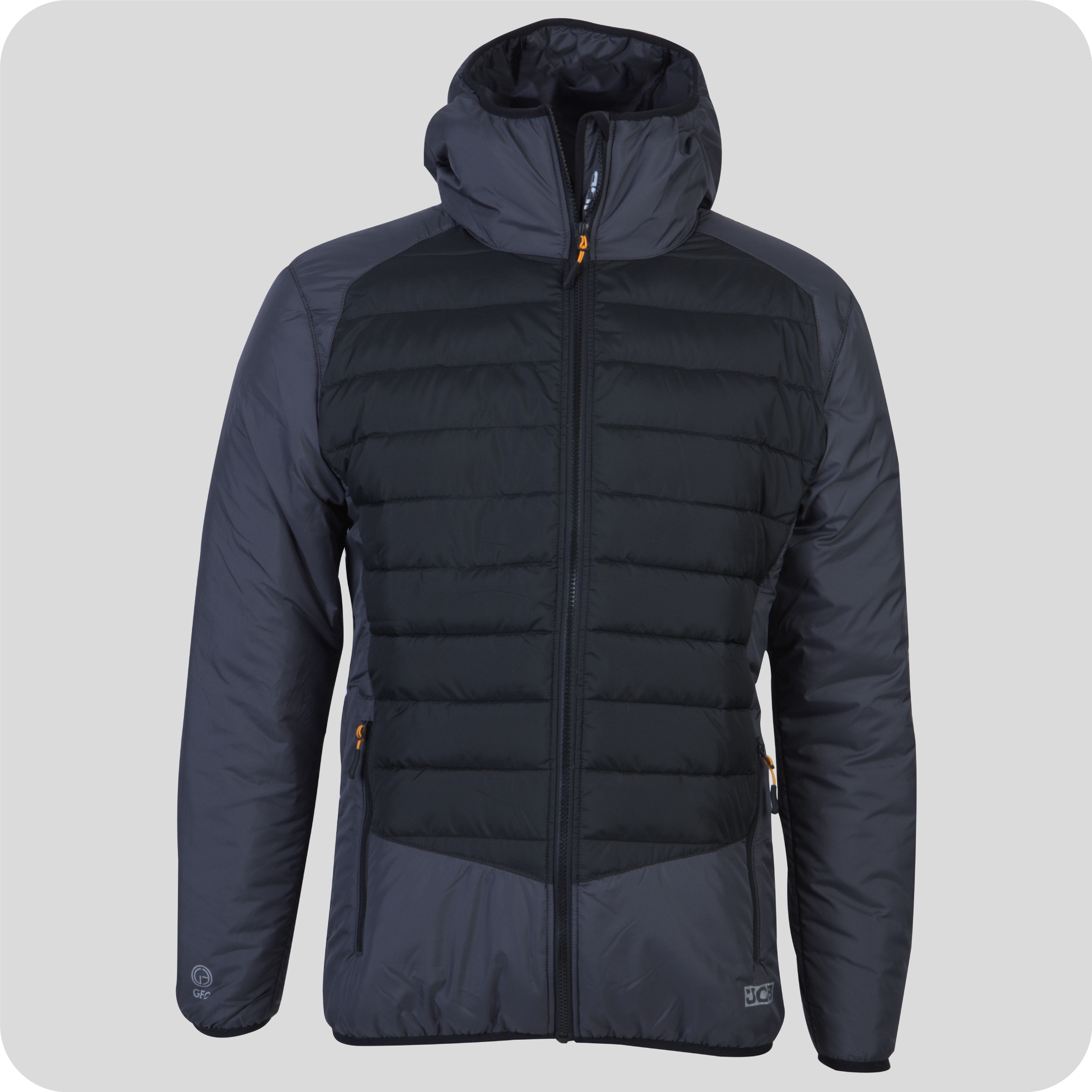 JCB GeoTherm Padded Long Sleeve Jacket Front 600x600 1.Jpg